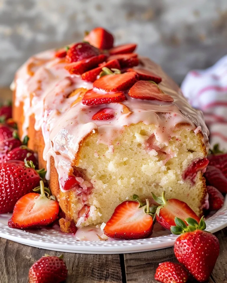 Strawberry Pound Cake