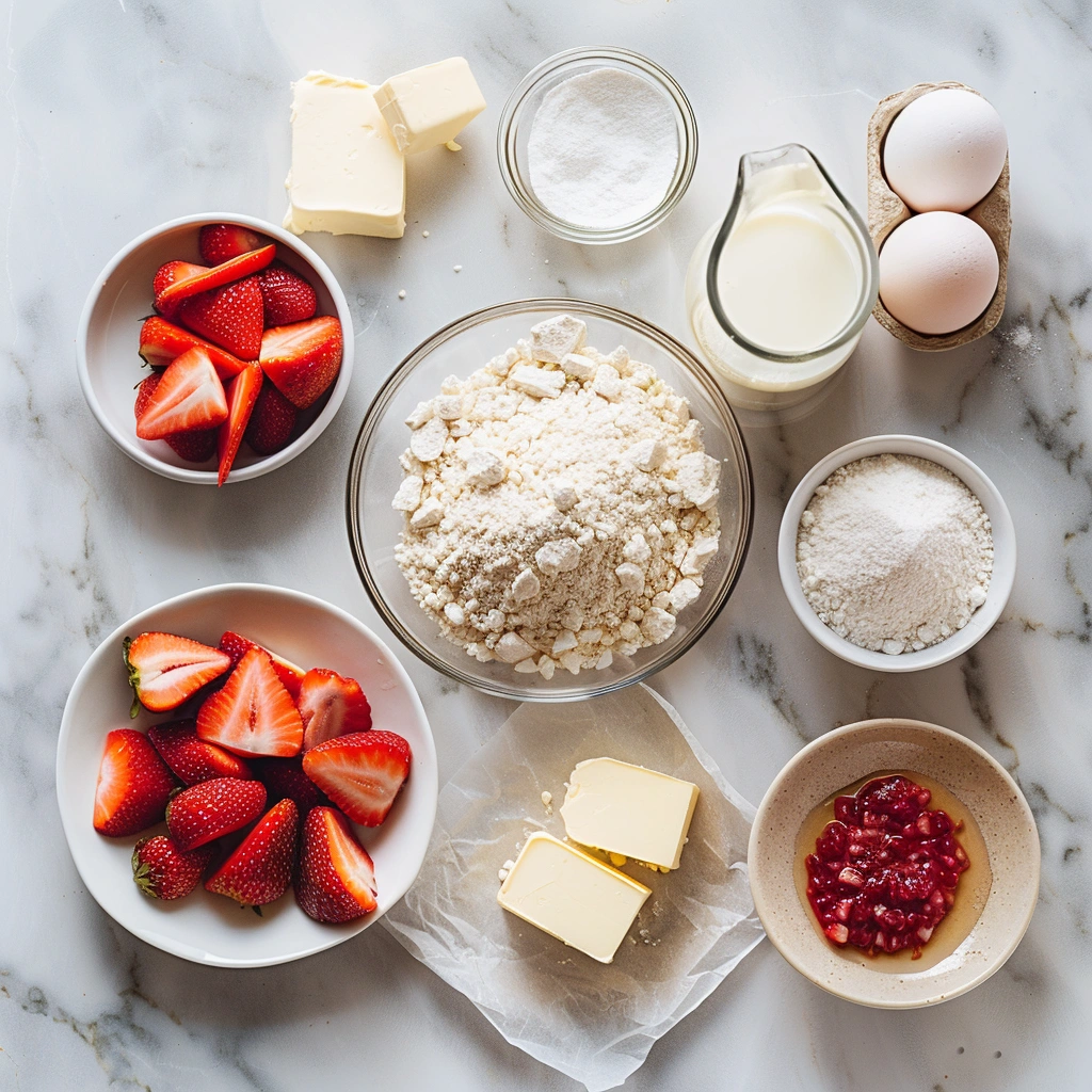Strawberry Pound Cake Ingredients