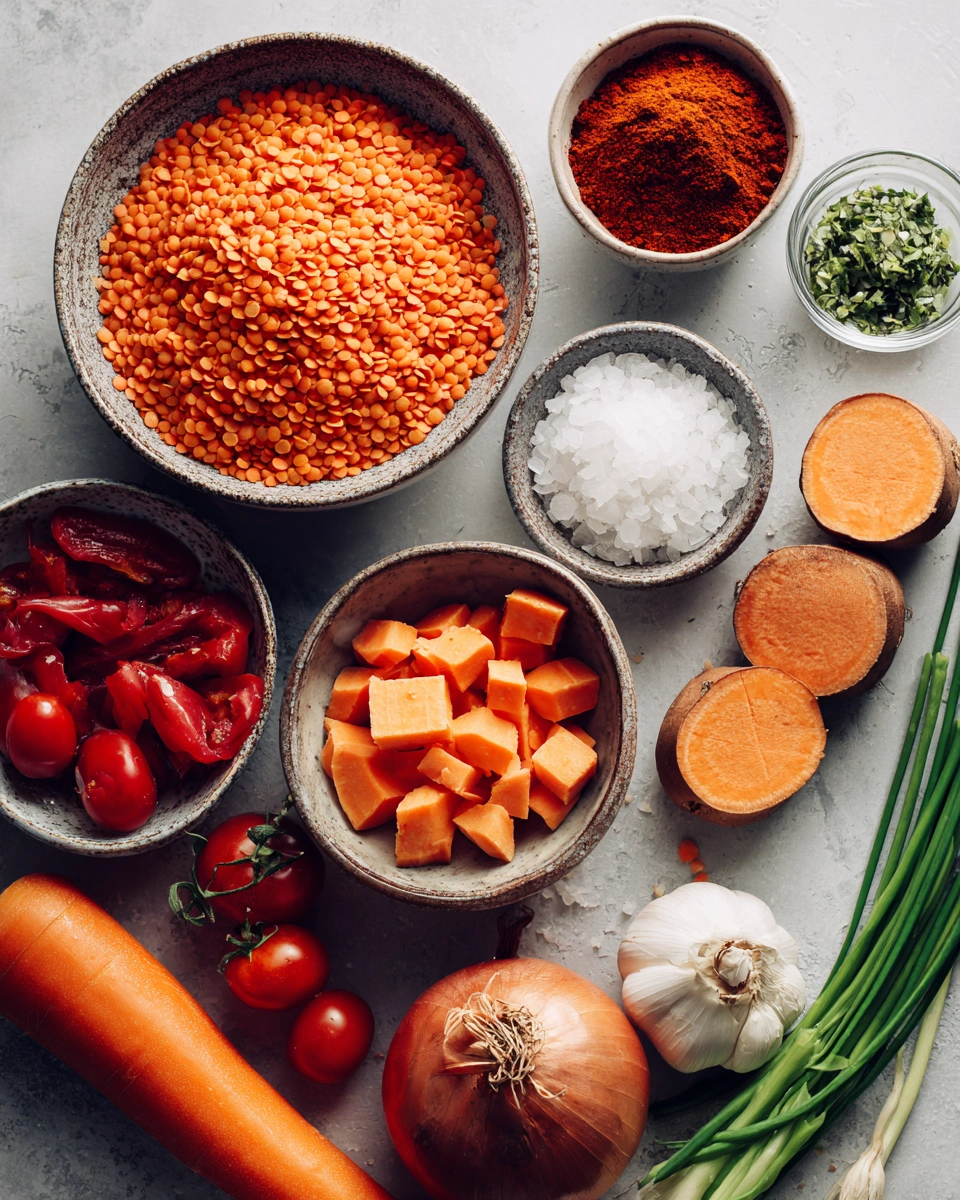 Arabic Lentil Soup Ingredients