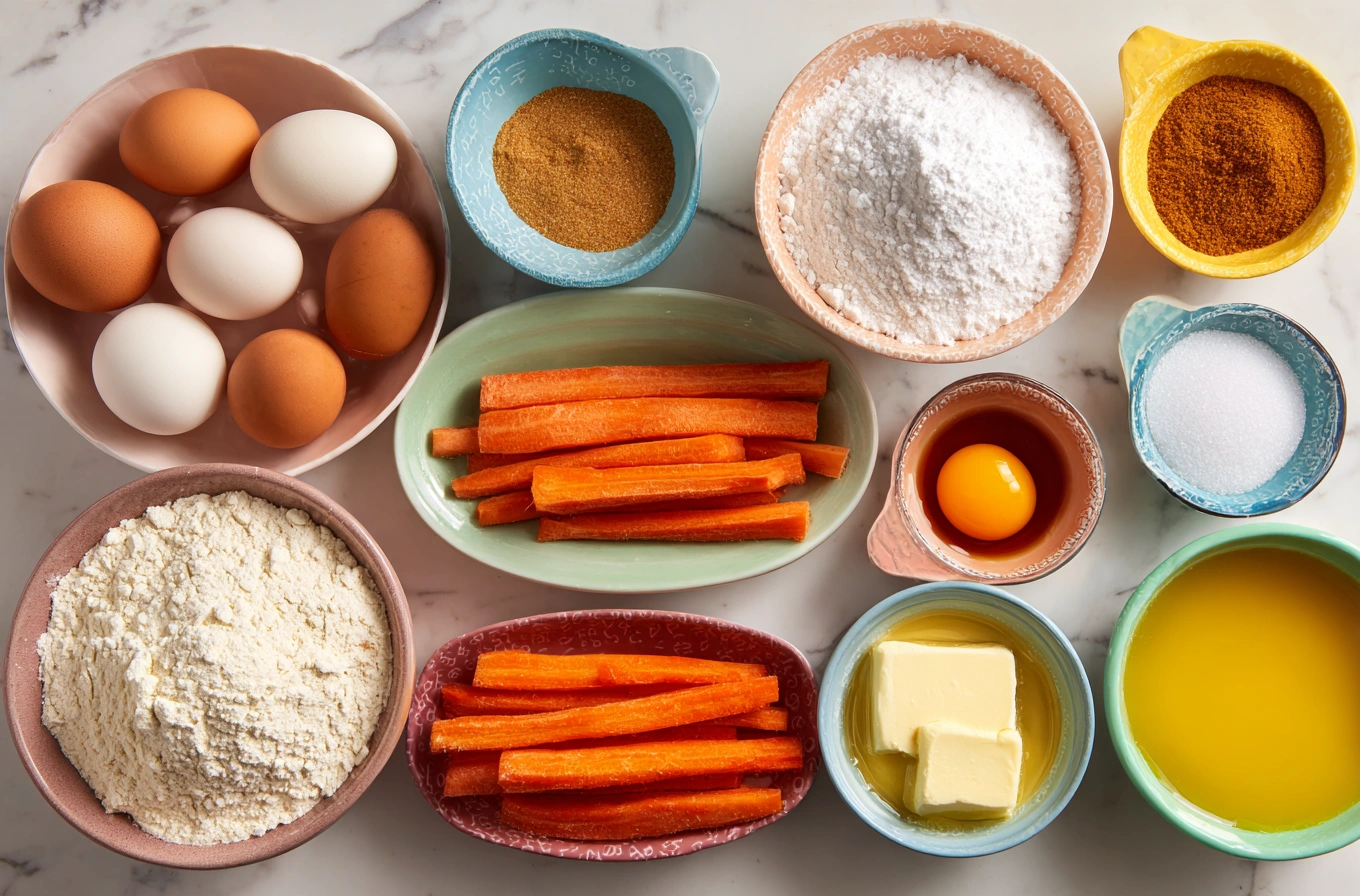 Carrot Cake Cupcakes Ingredients