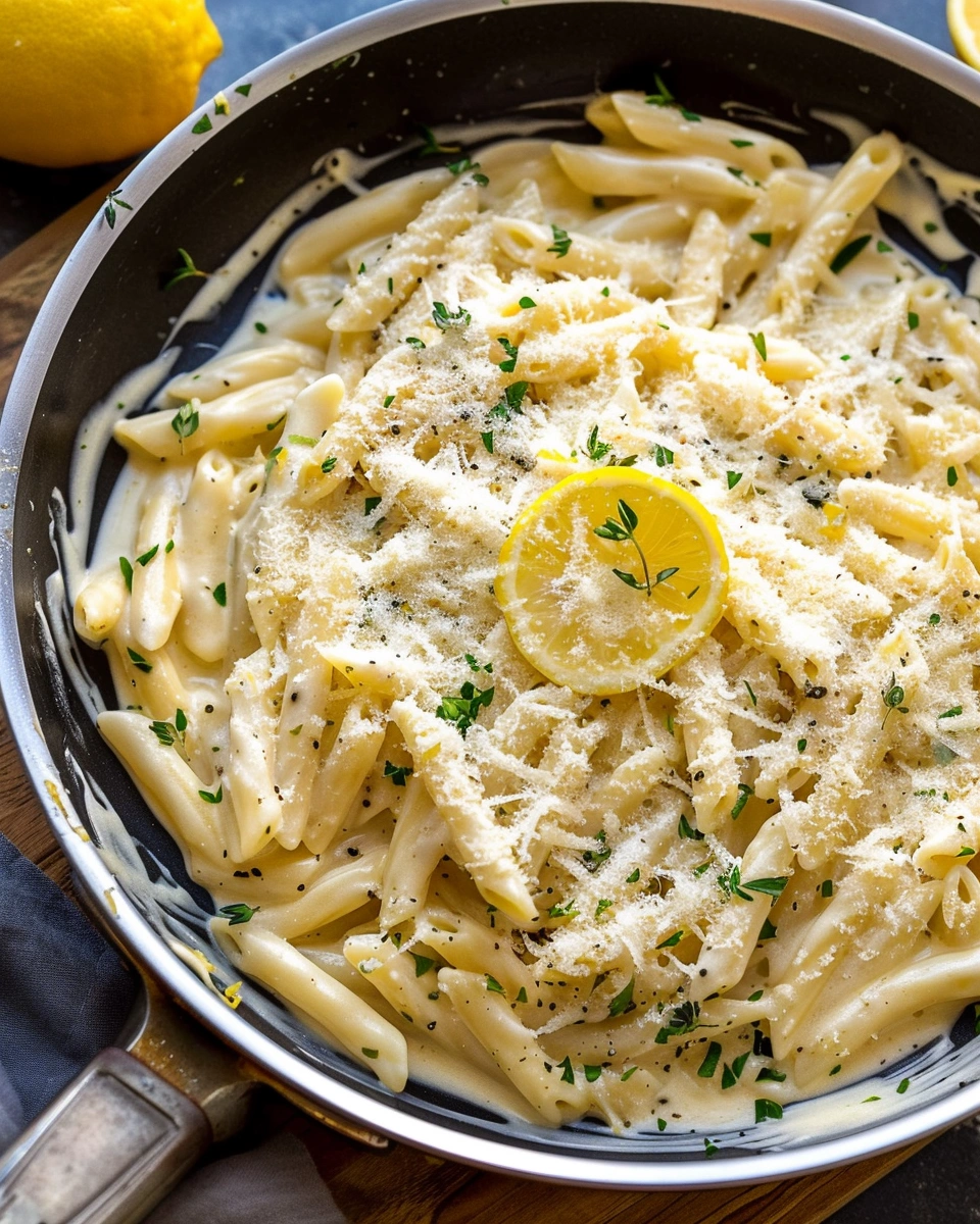 Lemon Garlic Pasta Sauce