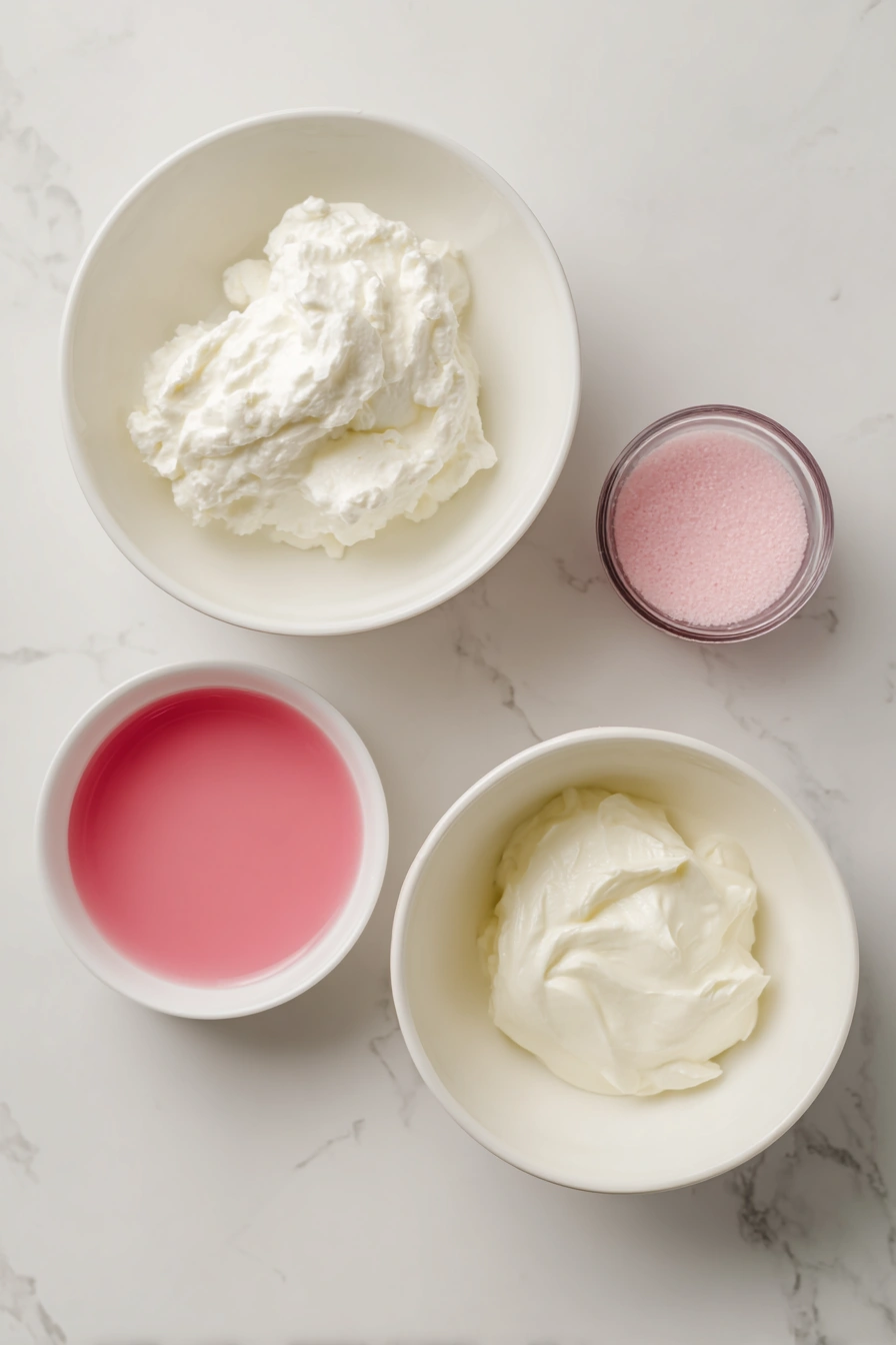 Simple Spring Dip Recipe, Creamy Pastel Sweetness Ingredients