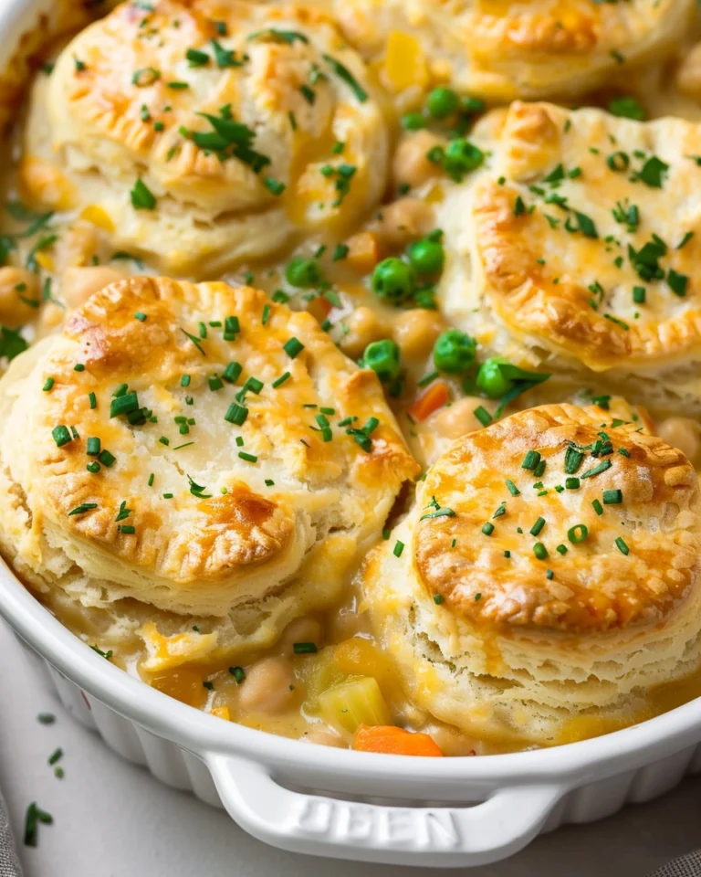 Biscuit Topped Chickpea Pot Pie