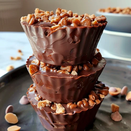 Chocolate Peanut Butter Crunch Cups