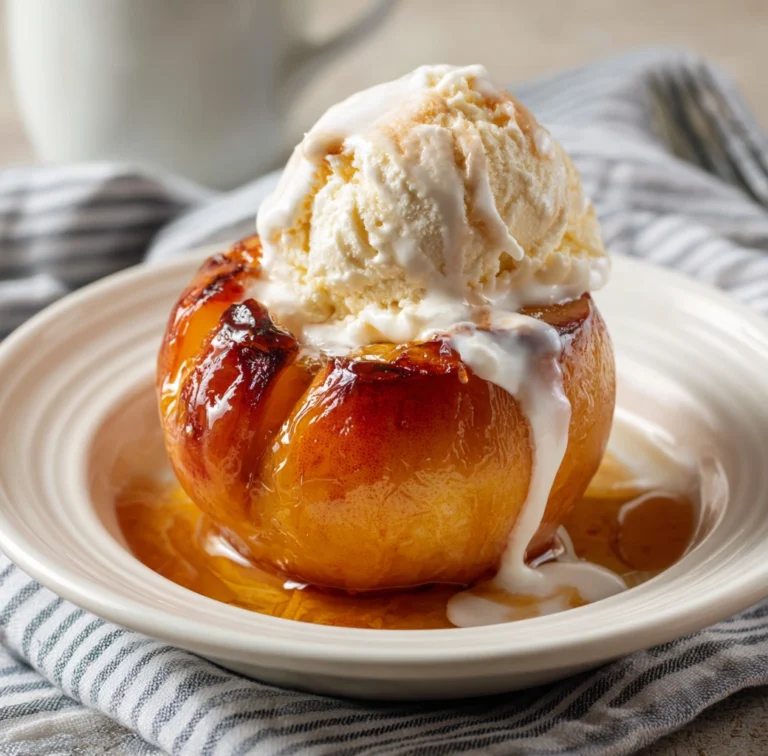 Cinnamon Sugar Baked Peaches