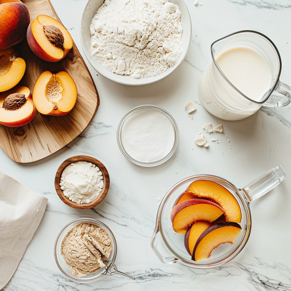Vegan Peach Muffins