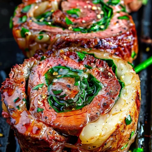 Grilled Flank Steak Pinwheels