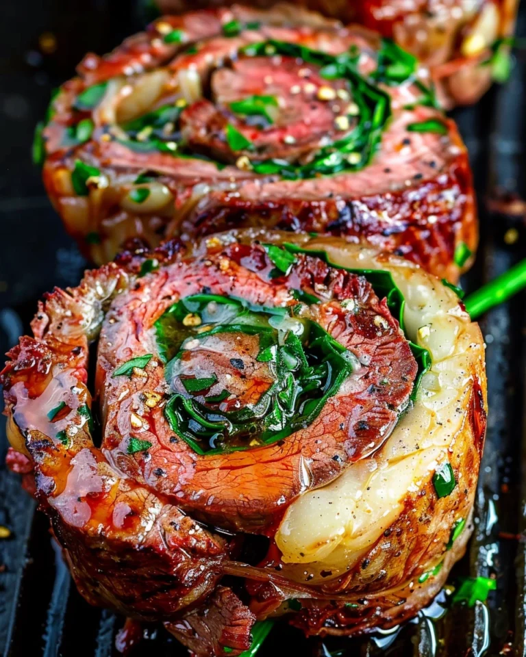 Grilled Flank Steak Pinwheels