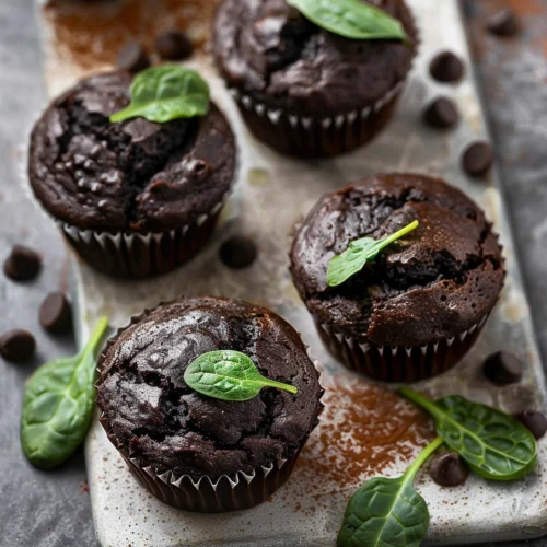 Chocolate Spinach Muffins