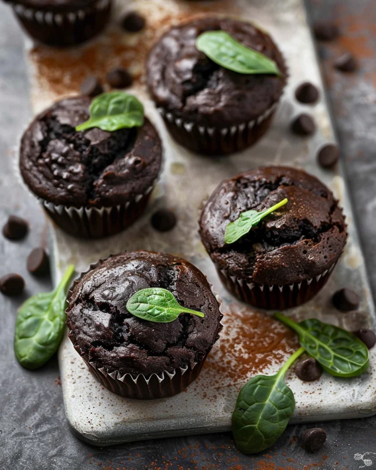 Chocolate Spinach Muffins