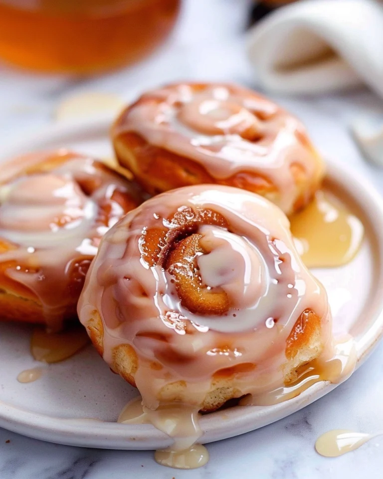 Glazed Homemade Honey Buns