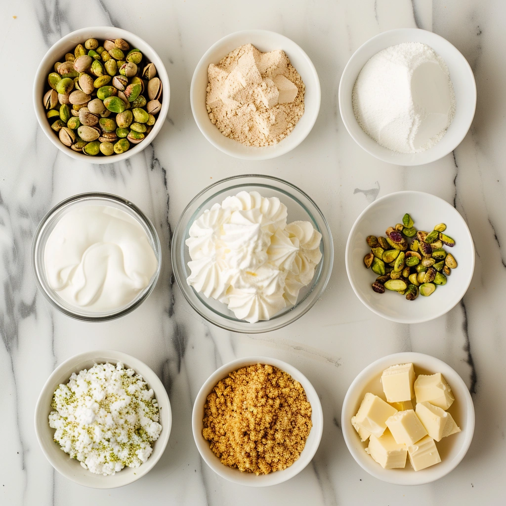 No Bake Pistachio Cheesecake