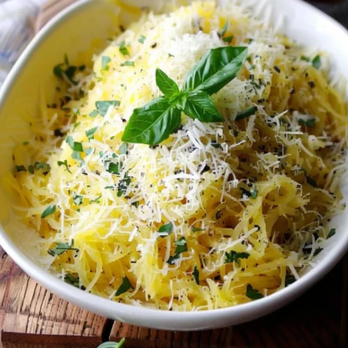 Herbed Spaghetti Squash with Garlic and Parmesan