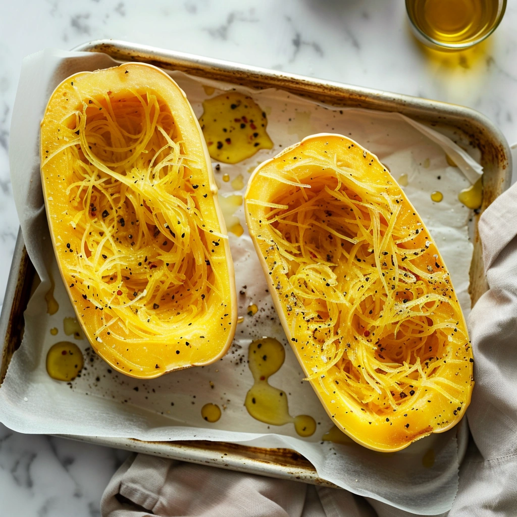 Herbed Spaghetti Squash with Garlic and Parmesan
