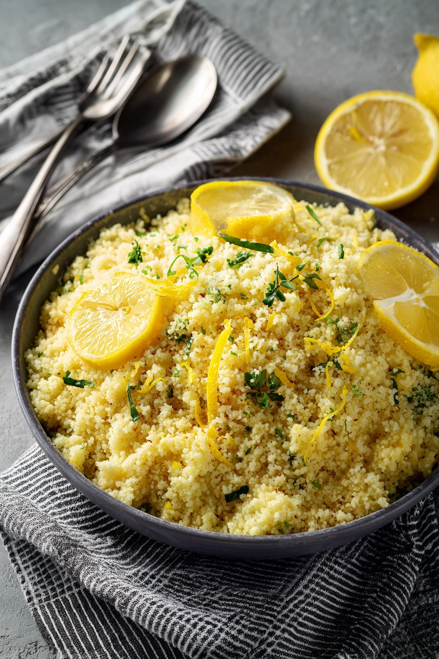 10 Minute Lemon Couscous Recipe