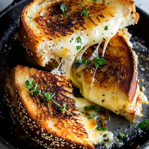 Garlic Bread Grilled Cheese
