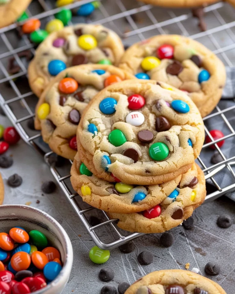 M&M Chocolate Chip Cookies