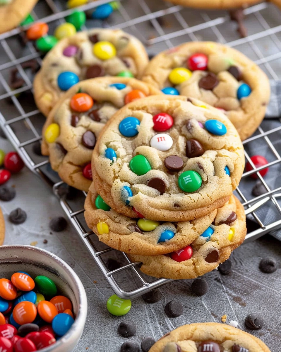 M&M Chocolate Chip Cookies