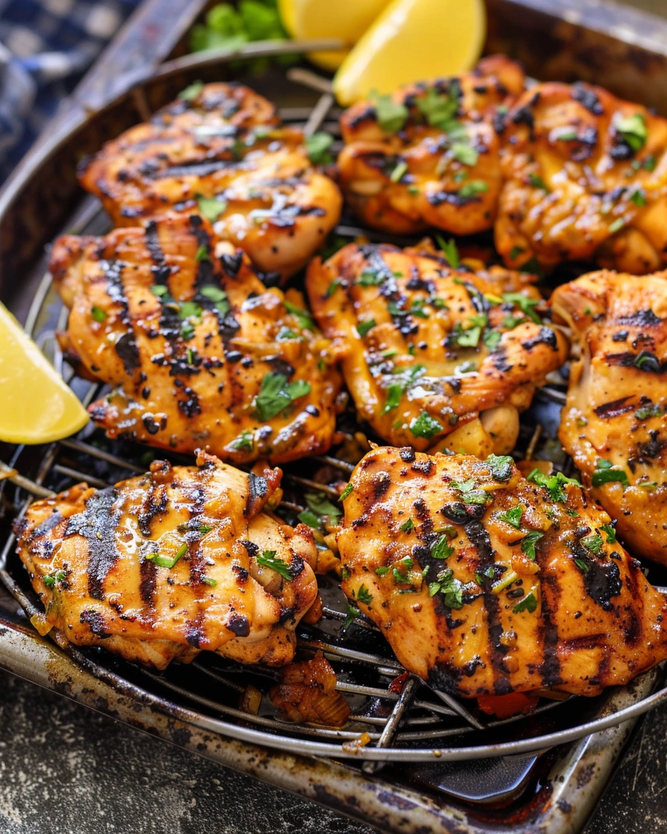 Grilled boneless chicken thighs marinade