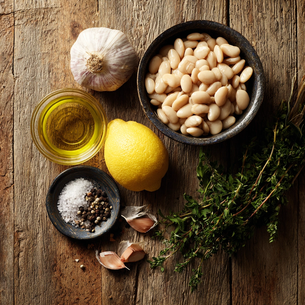 Roasted Garlic White Bean Dip