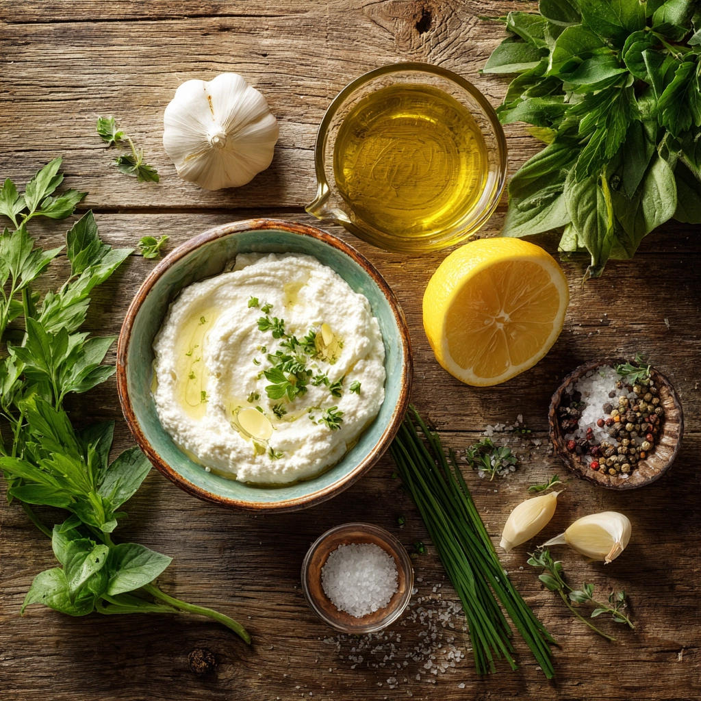 Whipped Ricotta Dip With Lemon and Fresh Herbs