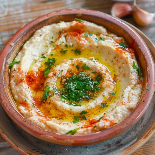 Roasted Garlic White Bean Dip
