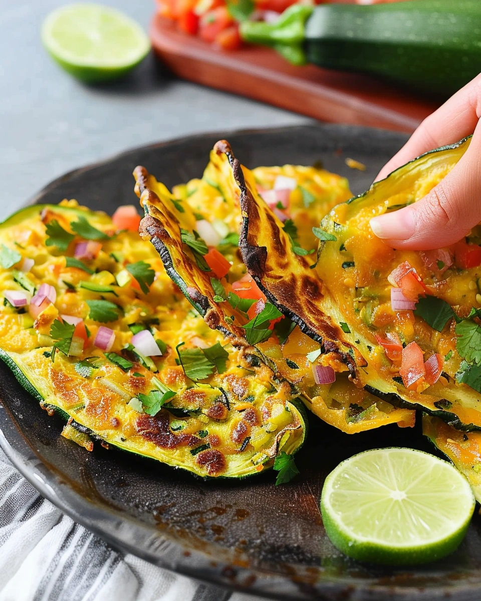 Soft Zucchini Taco Shells