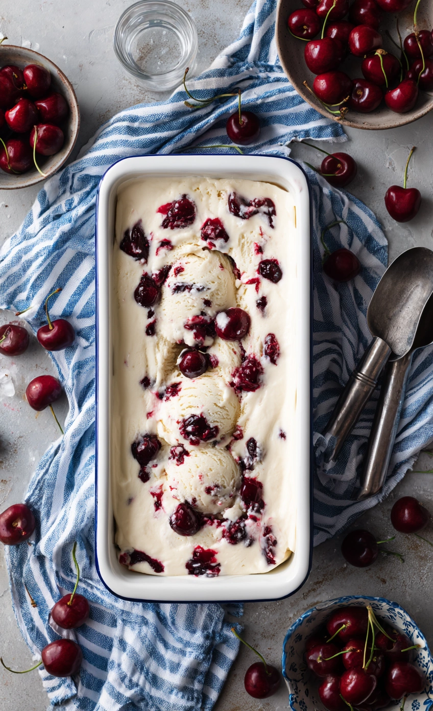 Cherry Vanilla Ice Cream Recipe