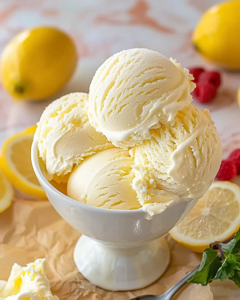 Creamy Lemon Ice Cream Recipe