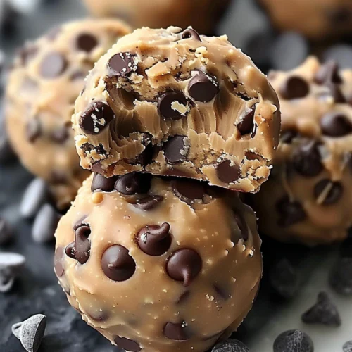 Chocolate Chip Cookie Dough Protein Balls