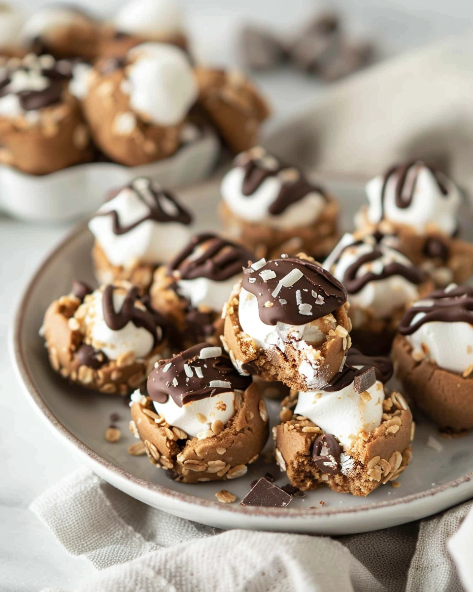 No Bake S’mores Cookie Dough Bites