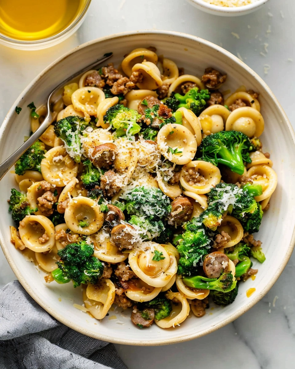 Orecchiette with Sausage and Broccoli