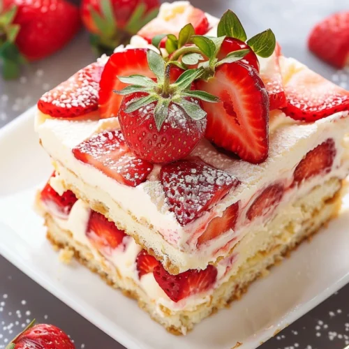 Strawberry Tiramisu