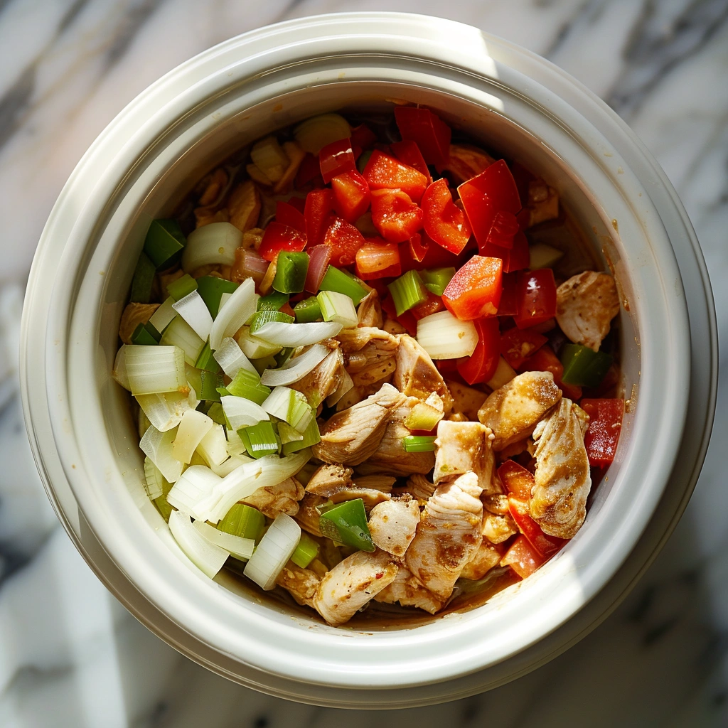 Slow Cooker Chicken Taco Bowls