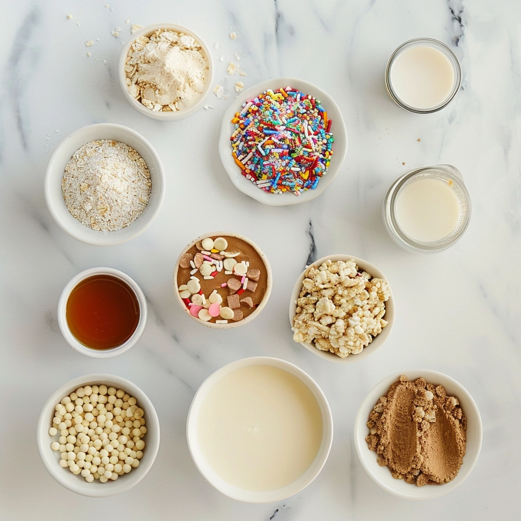 Birthday Cake Protein Balls