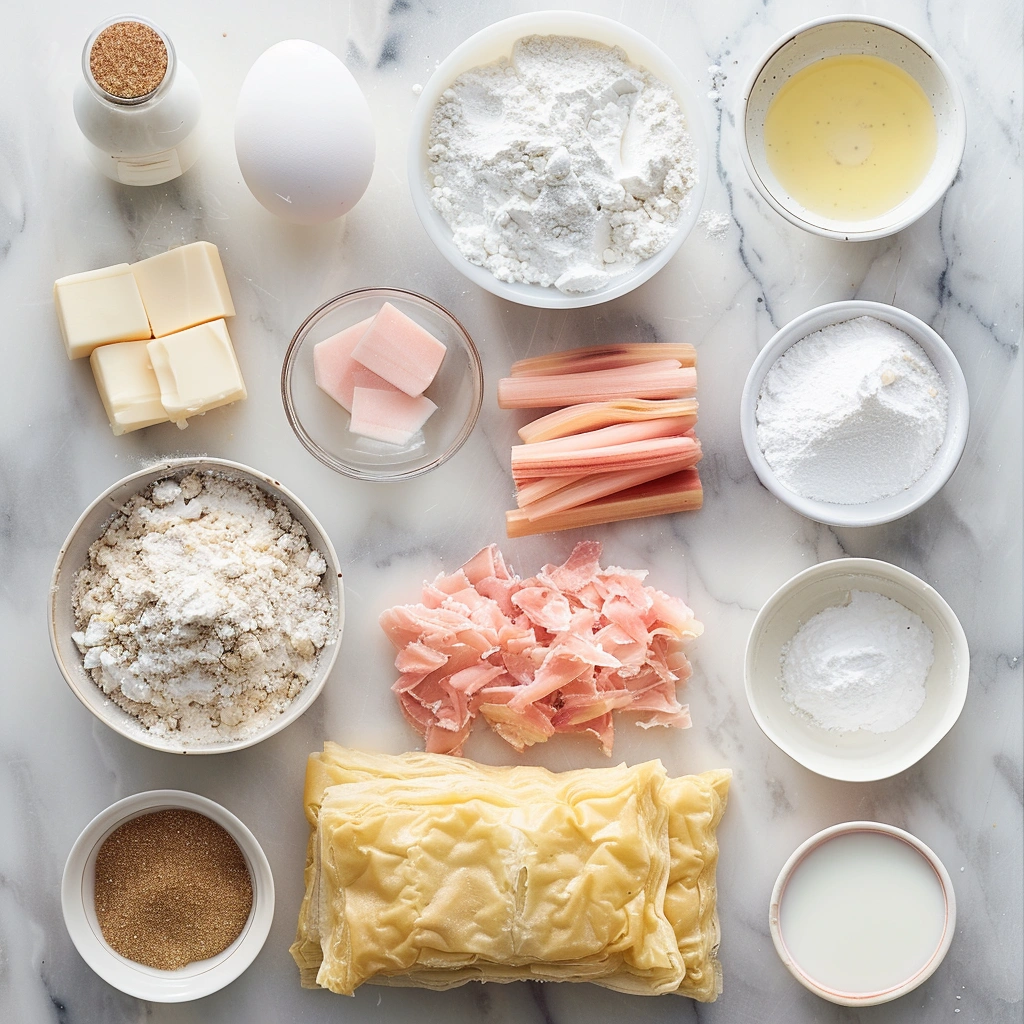 Rhubarb Cream Cheese Danish Twists