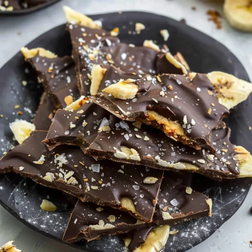 Chocolate Banana Bark just 3 Ingredients