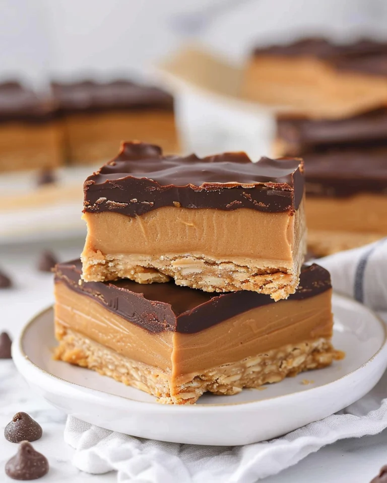 No-Bake Peanut Butter Buckeye Bars