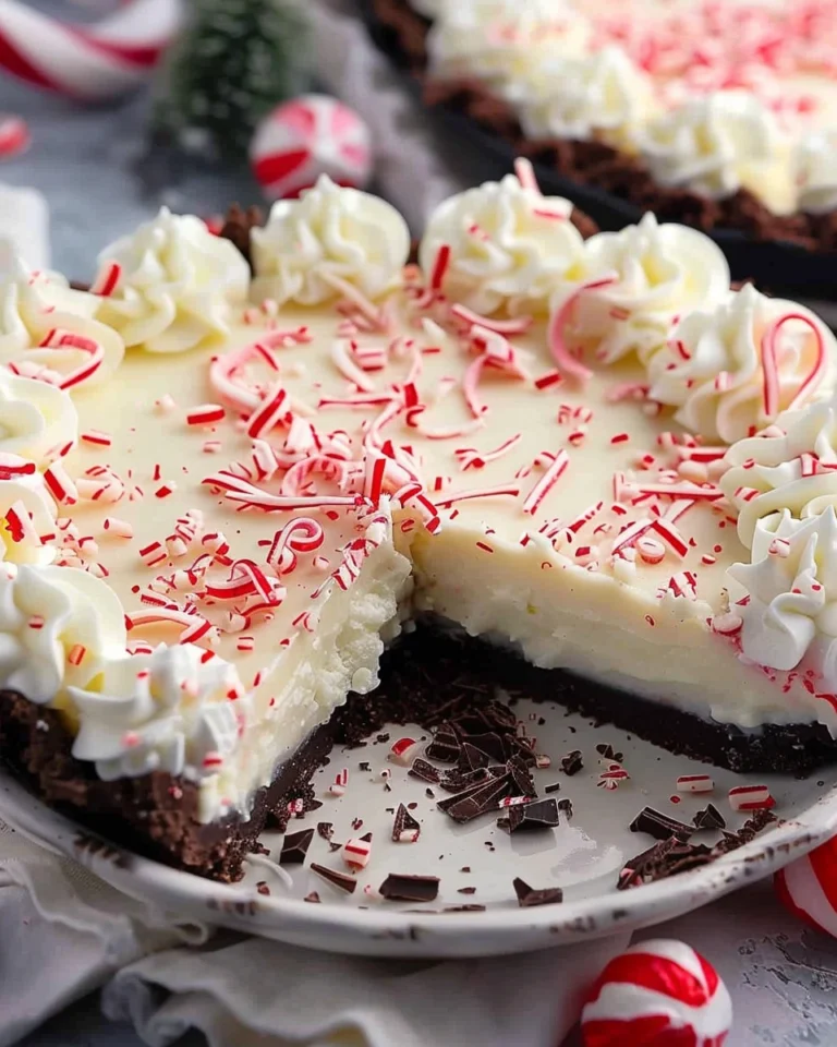 White Chocolate Peppermint Pie