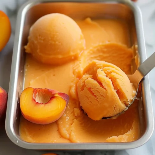 Peach Sorbet A Refreshing and Fruity Summer Treat