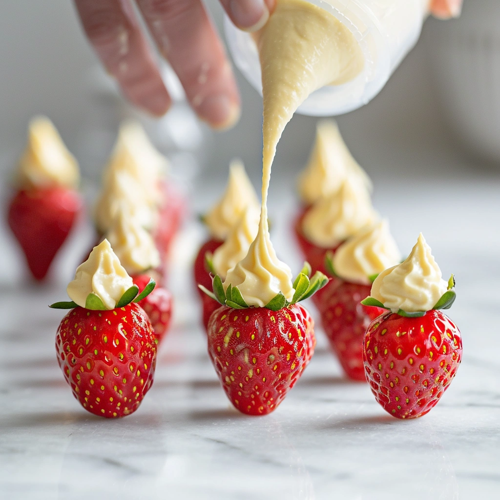 Cheesecake Stuffed Strawberries