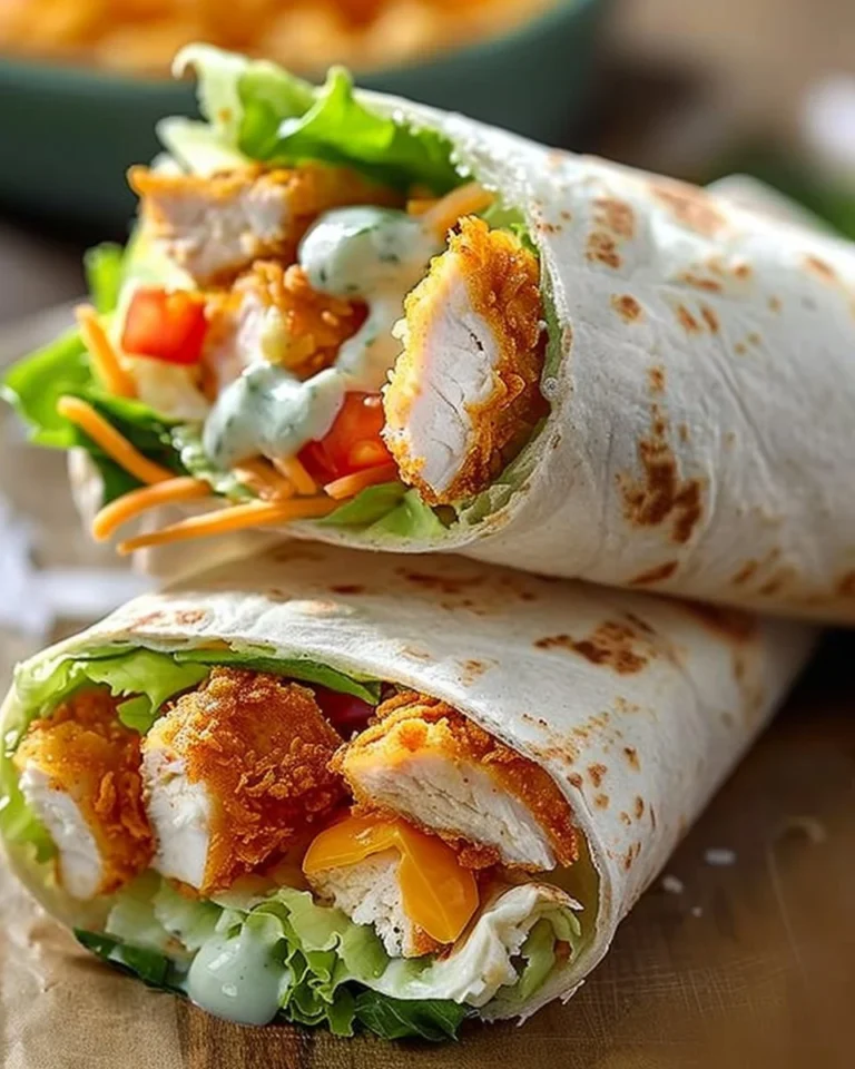 Crispy Chicken Ranch Snack Wrap, a quick protein-rich meal for busy days.