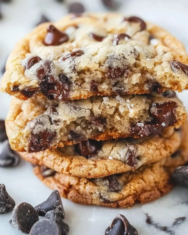 Giant chewy Keto chocolate chip cookies, perfect for a low-carb diet