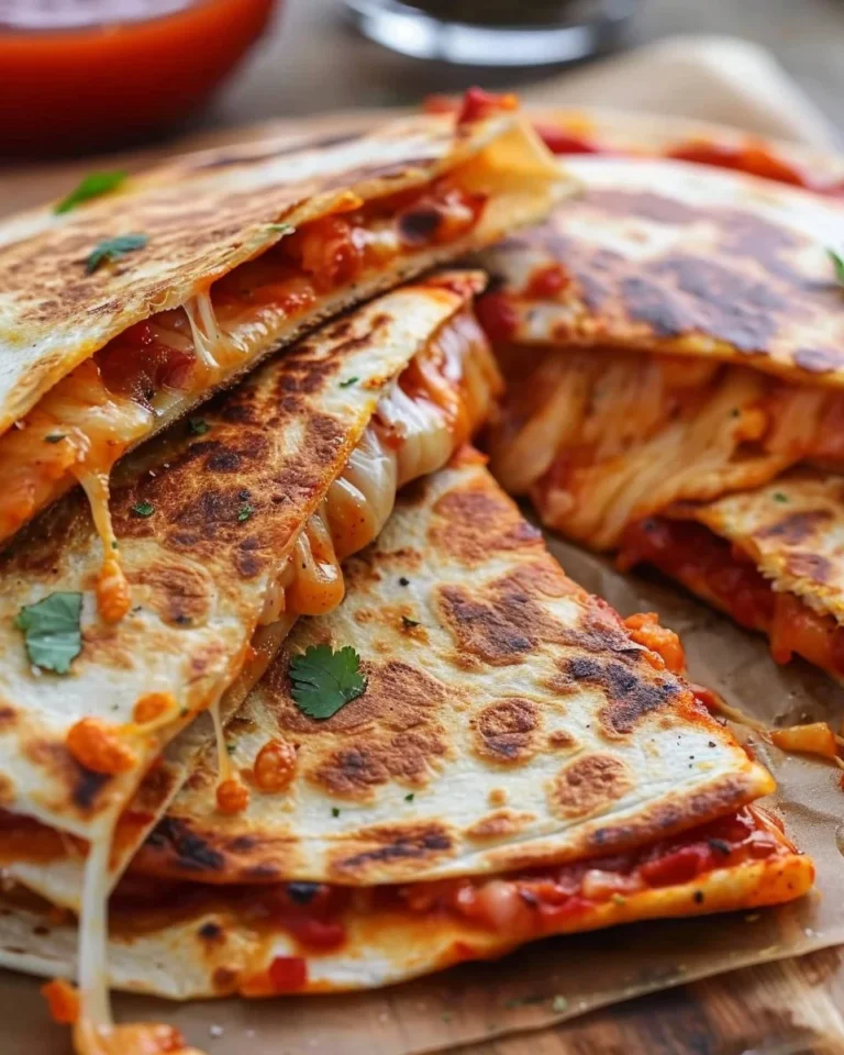Delicious Pizza Quesadillas ready in 15 minutes for a quick dinner.