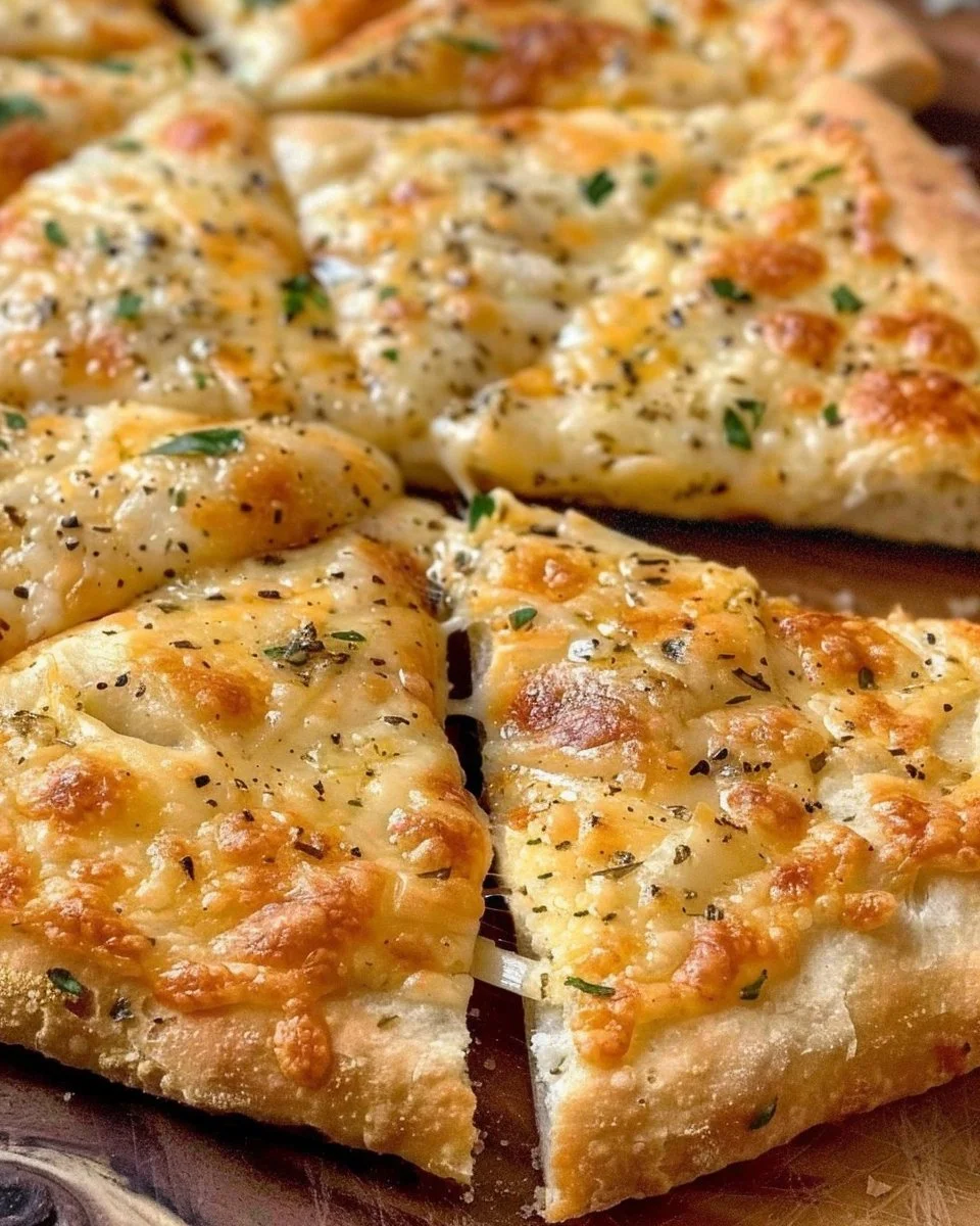 Air Fryer Cheesy Tortilla Garlic Bread