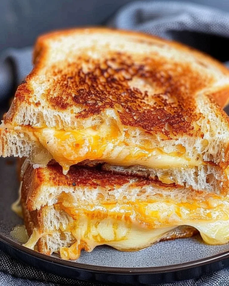 Delicious air fryer grilled cheese sandwich with melted cheese and crispy bread