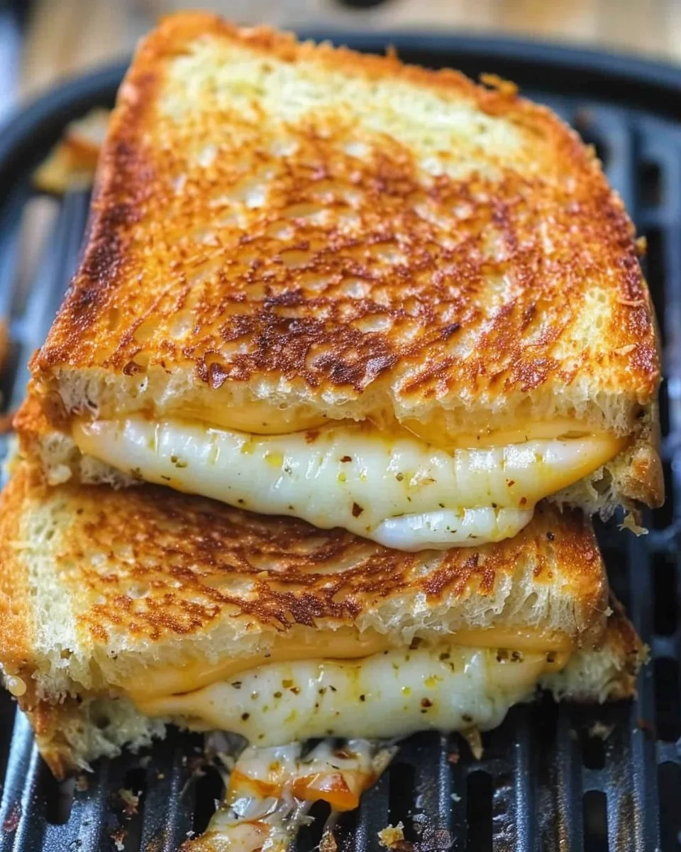 Easy Air Fryer Grilled Cheese Sandwich