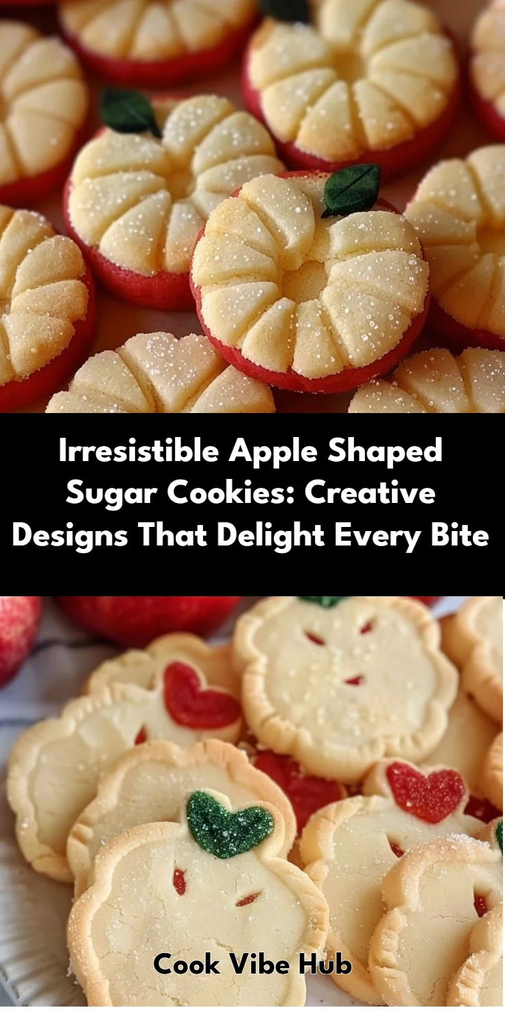 Apple-Shaped Sugar Cookies