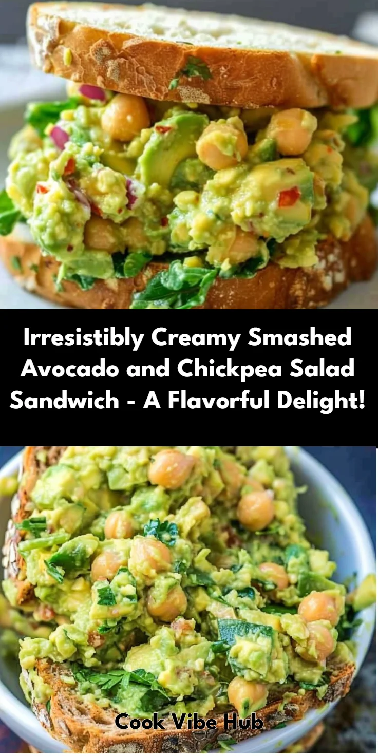Avocado and Chickpea Salad Sandwich