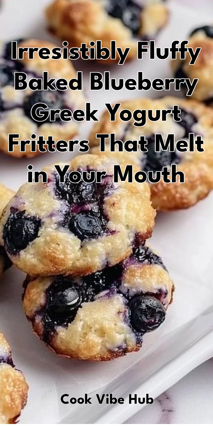 Baked Blueberry Greek Yogurt Fritters